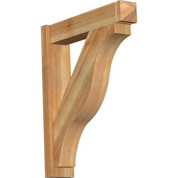 Ekena Millwork Funston Rough Sawn Arts and Crafts Outlooker, Western Red Cedar, 6"W x 28"D x 32"H OUT06X28X32FST03RWR - main